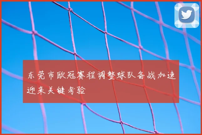 东莞市欧冠赛程调整球队备战加速迎来关键考验